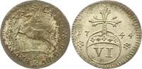 Braunschweig-Wolfenbüttel 6 Pfennig Karl I. 1735-1780. -