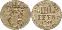 Braunschweig-Wolfenbüttel 4 Pfennig Karl I. 1735-1780. -