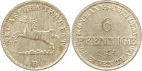 Braunschweig-Calenberg-Hannover 6 Pfennige Georg V. 1851-1866. -