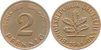 Münzen der Bundesrepublik Deutschland 2 Pfennig Mark 1945-2001. -