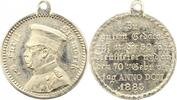 Personenmedaillen Tragbare versilberte Zinnmedaille Bismarck, Otto von *1815, +1898. -