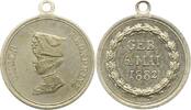 Brandenburg-Preußen Versilberte Bronzemedaille Wilhelm I. 1861-1888. -