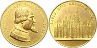 Italien-Mailand Vergoldete Bronzemedaille Gian Galeazzo Visconti 1385-1402. -
