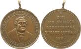 Reformation Tragbare Bronzemedaille 400. Geburtstag von Martin Luther 1883. -