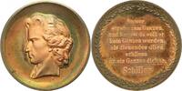 Personenmedaillen Bronzemedaille Schiller, Friedrich von *1759 Marbach/Württemberg, +1805 Weimar, deutscher Dichter und Arzt. -