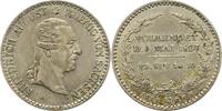 Sachsen-Albertinische Linie 1/6 Sterbetaler 1827 Friedrich August I. 1806-1827. UNC