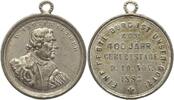 Reformation Tragbare Zinngussmedaille 400. Geburtstag von Martin Luther 1883. -