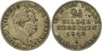 Brandenburg-Preußen 2 1/2 Silbergroschen Friedrich Wilhelm IV. 1840-1861. -