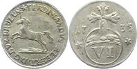 Braunschweig-Wolfenbüttel 6 Pfennig Ferdinand Albrecht II. 1735. -