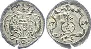 Sachsen-Albertinische Linie Pfennig 1724 Friedrich August I. 1694-1733. Schrötlingsfehler, AU