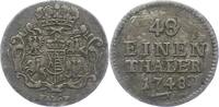 Sachsen-Albertinische Linie 1/48 Taler Friedrich August II. 1733-1763. -