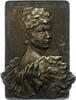 Brandenburg-Preußen Versilberte Bronzeplakette Auguste Viktoria von Schleswig-Holstein-Sonderburg-Augustenburg 1858 Dolzig, Niederlausitz, +1921 im Haus Doorn, Niederlande. -