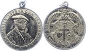 Reformation Tragbare Weißmetallmedaille 1 400. Geburtstag von Martin Luther 1883. -