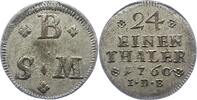Braunschweig-Wolfenbüttel 1/24 Taler Karl I. 1735-1780. -
