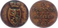 Reuss-ältere Linie 3 Pfennig Heinrich XIX. 1817-1836. -