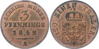 Brandenburg-Preußen 3 Pfennig Friedrich Wilhelm IV. 1840-1861. -