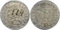 Haus Habsburg 3 Kreuzer Leopold I. 1657-1705. -