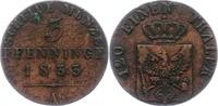 Brandenburg-Preußen 3 Pfennig Friedrich Wilhelm III. 1797-1840. -
