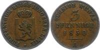 Reuss-jüngere Linie zu Schleiz 3 Pfennig Heinrich LXII. 1818-1854. -