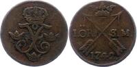Schweden Kupfer 1 Öre Silvermynt 1 Friedrich I. 1720-1751. -