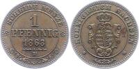 Sachsen-Albertinische Linie Pfennig Johann 1854-1873. -