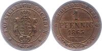 Sachsen-Albertinische Linie Pfennig Johann 1854-1873. -