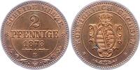 Sachsen-Albertinische Linie 2 Pfennig Johann 1854-1873. -
