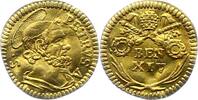 Italien-Kirchenstaat Vatikan 1/2 Scudo Romano Gold Benedict XIV 1740-1758. -