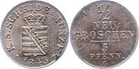 Sachsen-Albertinische Linie 1/2 Neugroschen Friedrich August II. 1836-1854. -
