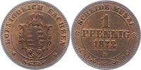 Sachsen-Albertinische Linie Pfennig Johann 1854-1873. -