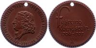 Personenmedaillen Porzellanmedaille Böttger, Johann Friedrich *1682, +1719, Erfinder des Porzellans. -