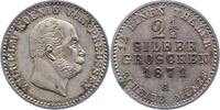Brandenburg-Preußen 2 1/2 Silbergroschen Wilhelm I. 1861-1888. -