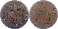 Brandenburg-Preußen 3 Pfennig Friedrich Wilhelm III. 1797-1840. -