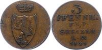 Reuss-ältere Linie 3 Pfennig Heinrich XIX. 1817-1836. -