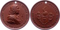 Personenmedaillen Porzellanmedaille Böttger, Johann Friedrich *1682, +1719, Erfinder des Porzellans. -