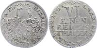 Reuss-jüngere Linie zu Schleiz 1/6 Taler Heinrich XII. 1744-1784. -