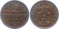 Brandenburg-Preußen 2 Pfennig Wilhelm I. 1861-1888. -