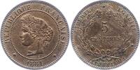 Frankreich 5 Centimes Dritte Republik 1870-1940. -