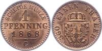Brandenburg-Preußen Pfennig Wilhelm I. 1861-1888. -