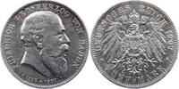 Baden Friedrich I. 1856-1907. 5 Mark 1907 Fast vorzüglich