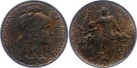Frankreich 5 Centimes Dritte Republik 1870-1940. -