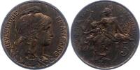 Frankreich 5 Centimes Dritte Republik 1870-1940. -