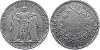 Frankreich 5 Francs Dritte Republik 1870-1940. -