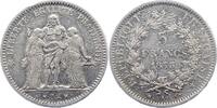 Frankreich 5 Francs Dritte Republik 1870-1940. -