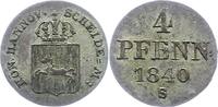 Braunschweig-Calenberg-Hannover 4 Pfennig Ernst August 1837-1851. -