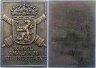 Schweden Bronzeplakette Gustav VI. 1950-1973. -