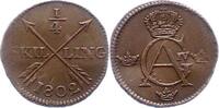 Schweden 1/4 Skilling Gustav IV. Adolf 1792-1809. -