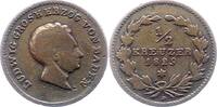 Baden-Durlach 1/2 Kreuzer Ludwig 1818-1830. -
