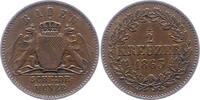 Baden-Durlach 1/2 Kreuzer Friedrich I. 1852-1907. -