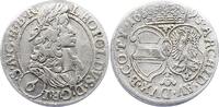 Haus Habsburg 6 Kreuzer Leopold I. 1657-1705. -